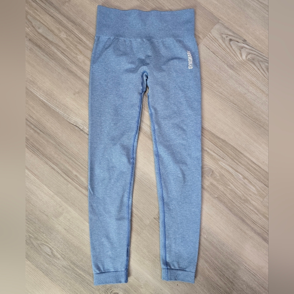 Gymshark Adapt Marl Blue Seamless Leggings Size S NWOT